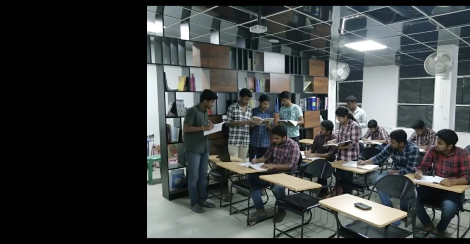 Students drawing or in class at Neram Classes, Pudukkottai